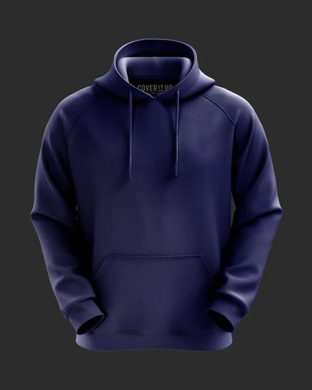 Navy Blue Basic All Season Hoodie